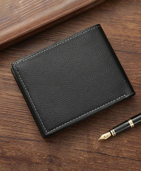 Men's Pu Leather Short Wallet